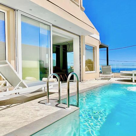 Luxury Villa Barbati Sun With Private Pool By Dadovillas Exteriér fotografie
