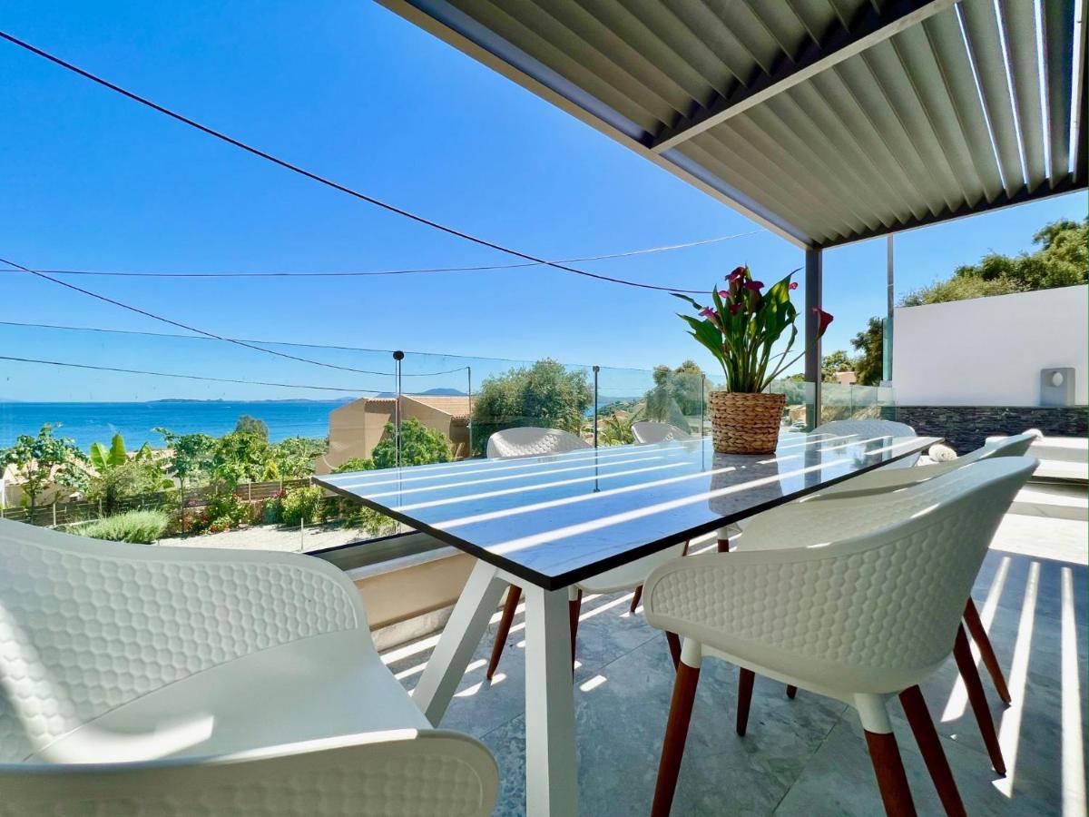 Luxury Villa Barbati Sun With Private Pool By Dadovillas Exteriér fotografie