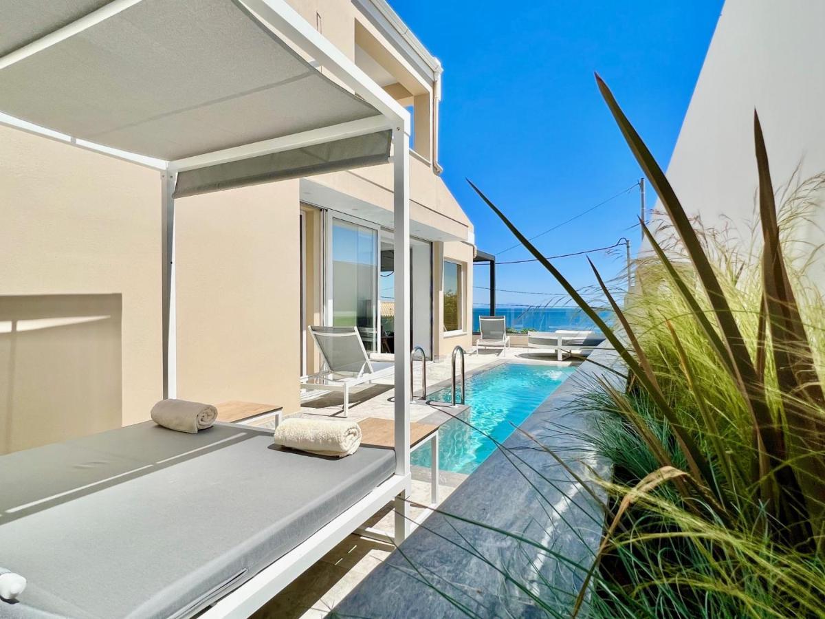 Luxury Villa Barbati Sun With Private Pool By Dadovillas Exteriér fotografie