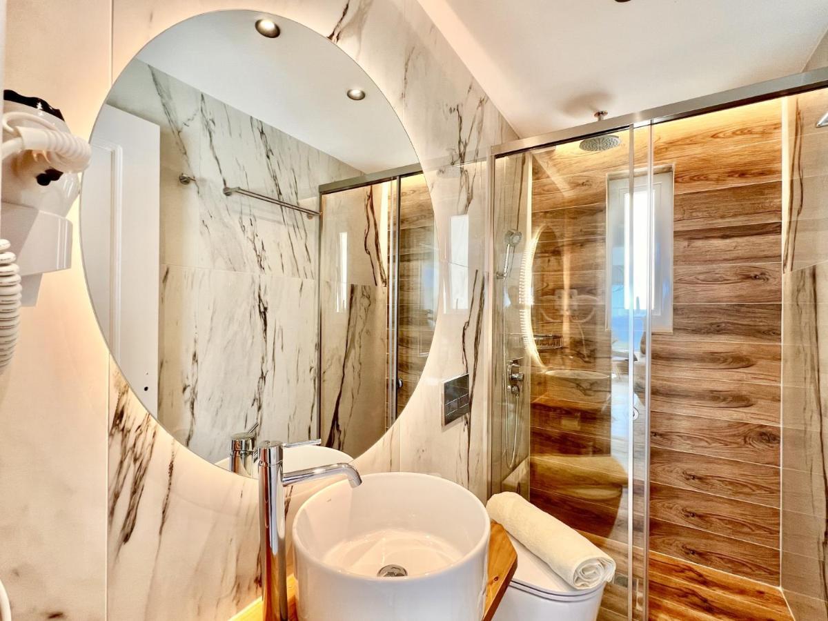 Luxury Villa Barbati Sun With Private Pool By Dadovillas Exteriér fotografie