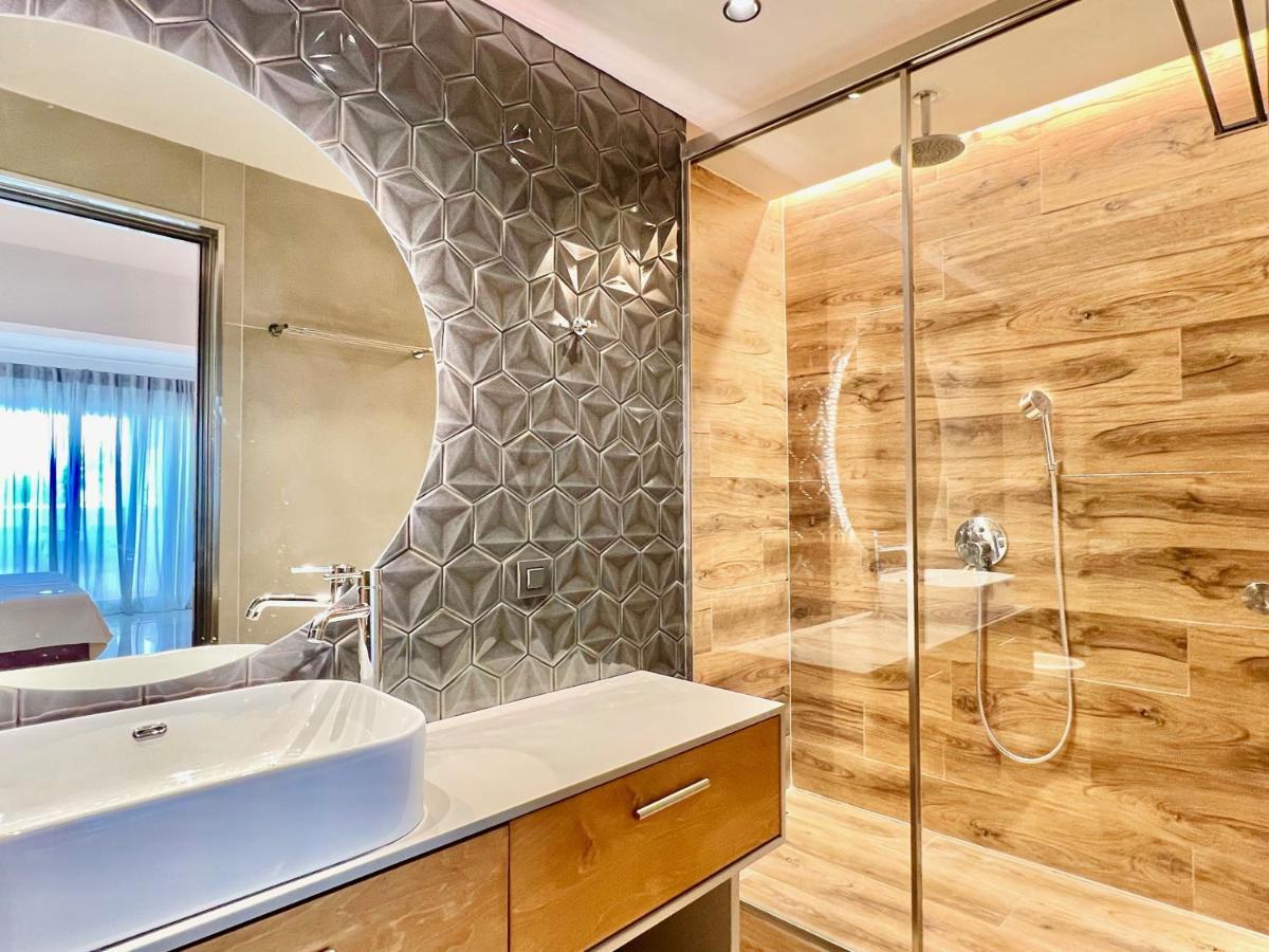 Luxury Villa Barbati Sun With Private Pool By Dadovillas Exteriér fotografie