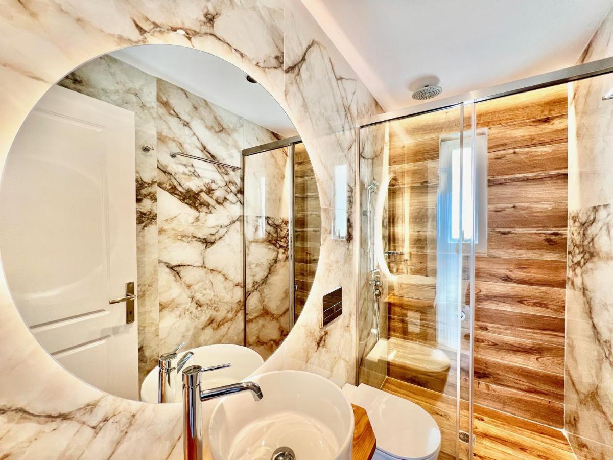 Luxury Villa Barbati Sun With Private Pool By Dadovillas Exteriér fotografie